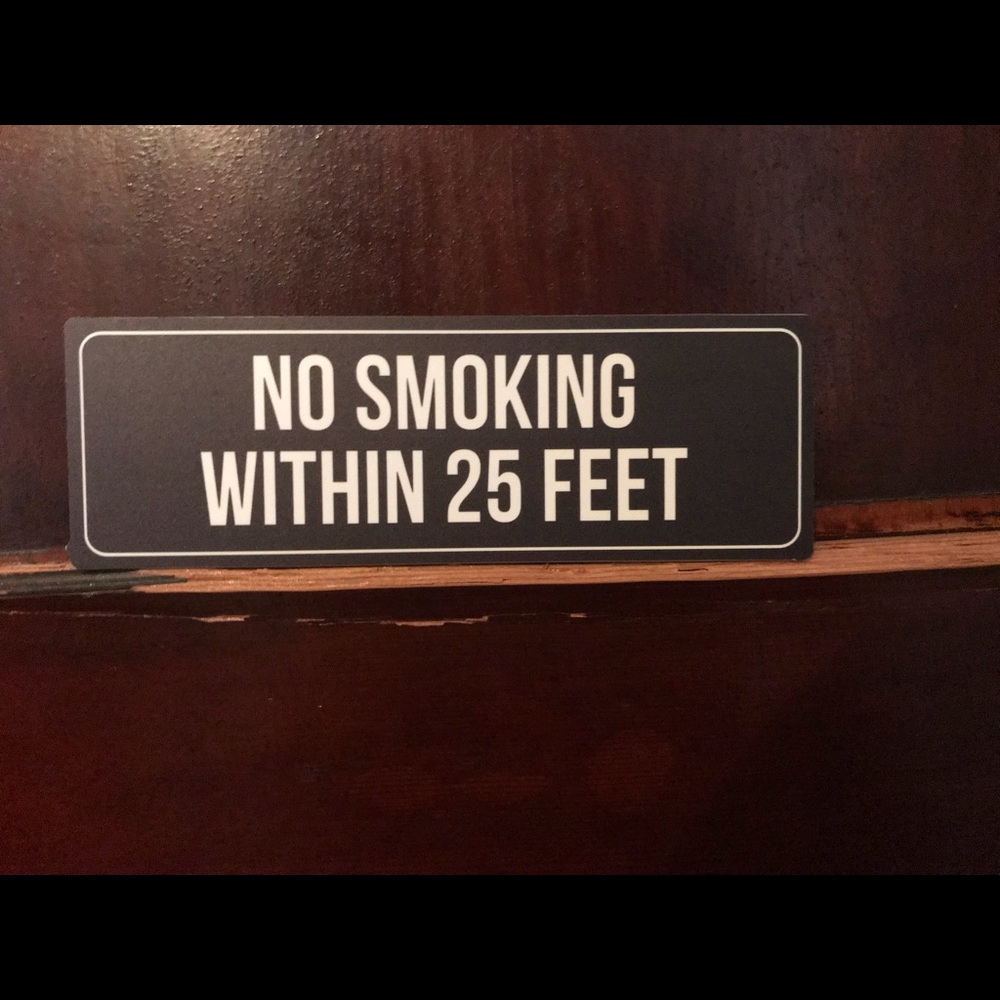 No smoking sign